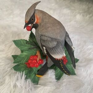Lenox Bohemian Waxwing collectible bird figurine